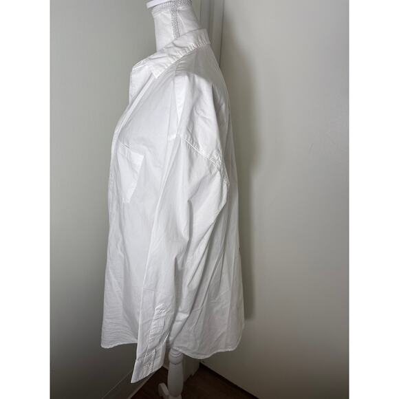 Frank & Eileen White Long Sleeve Cotton Button Up Sz S - Picture 2 of 4